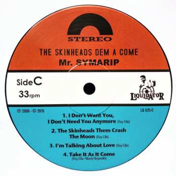 2LP Mr. Symarip: The Skinheads Dem A Come