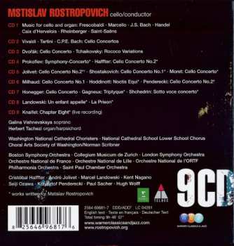 9CD/Doos Mstislav Rostropovich: Plays Cello Works