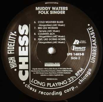 LP Muddy Waters: Folk Singer