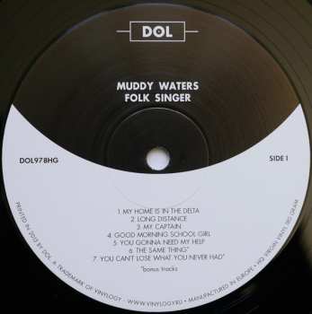 LP Muddy Waters: Folk Singer