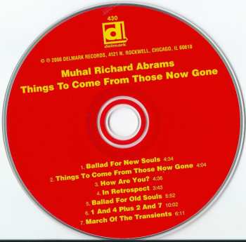 CD Muhal Richard Abrams: Things To Come From Those Now Gone