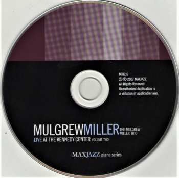 CD Mulgrew Miller: Live At The Kennedy Center Volume Two