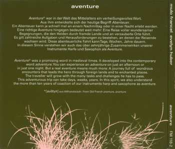 CD Mulo Francel: Aventure For Saxophone And Harp