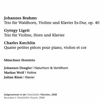CD Johannes Brahms: Untitled