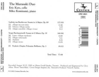 CD Murasaki Duo: Beethoven, Rachmaninoff, Chopin