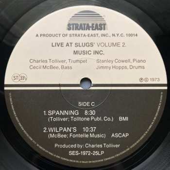 2LP Music Inc: Live At Slugs' I & II