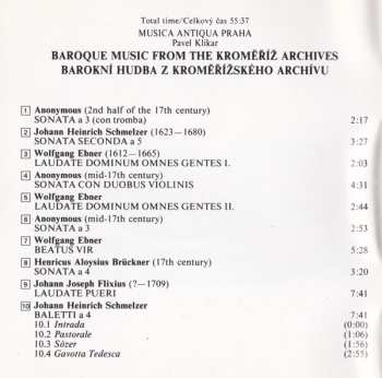 CD Pavel Klikar: Baroque Music From The Kroměříž Archives