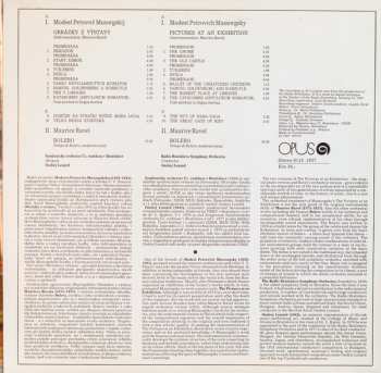 LP Maurice Ravel: Pictures At An Exhibition / Bolero