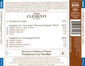 CD Francesco La Vecchia: Symphonies Nos. 3 And 4 / Overture In C Major