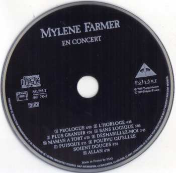 2CD Mylène Farmer: En Concert