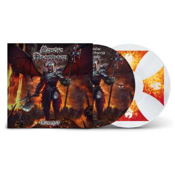 LP Mystic Prophecy: Hellriot (limited Edition) (picture Disc) (white/firey Cross Vinyl)