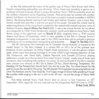 CD Nacio Herb Brown: Singin' In The Rain - The Songs Of Nacio Herb Brown - His 27 Finest 1927-1951