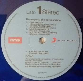 LP Nada: Ho Scoperto Che Esisto Anch'Io CLR | LTD