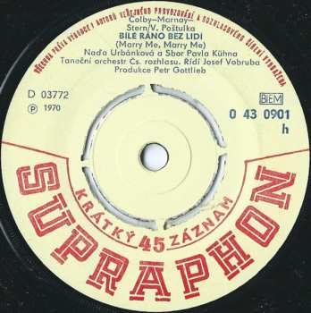 SP Naďa Urbánková: Dlouhé Týdny Čekání / Bílé Ráno Bez Lidí