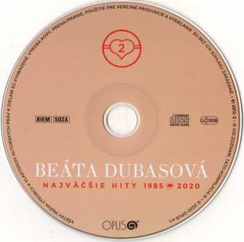 2CD Beáta Dubasová: Najväčšie Hity 1985-2020