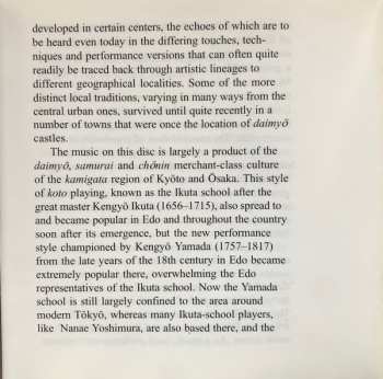 CD Nanae Yoshimura: The Art Of The Koto, Volume One