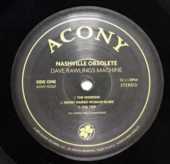 LP Dave Rawlings Machine: Nashville Obsolete