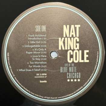 2LP Nat King Cole: Live At The Blue Note Chicago