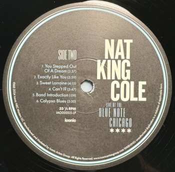 2LP Nat King Cole: Live At The Blue Note Chicago