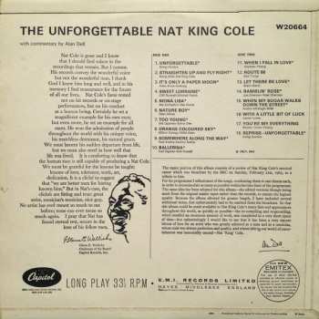 LP Nat King Cole: The Unforgettable Nat King Cole CLR