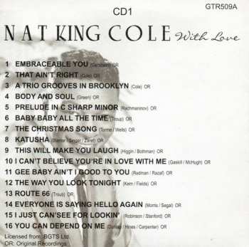 5CD/Doos Nat King Cole: With Love