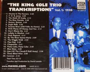 CD The Nat King Cole Trio: The King Cole Trio Transcriptions Vol. 1 1938