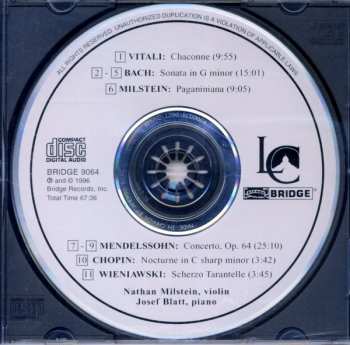 CD Nathan Milstein: The 1946 Library Of Congress Recital