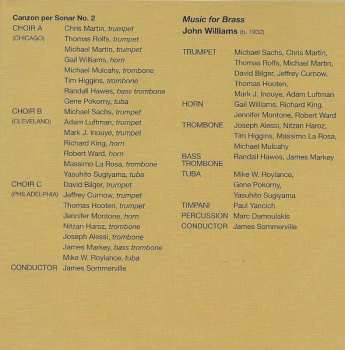 SACD National Brass Ensemble: Gabrieli