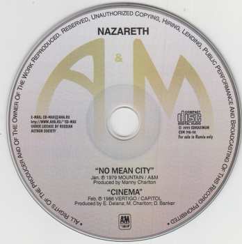 CD Nazareth: No Mean City / Cinema
