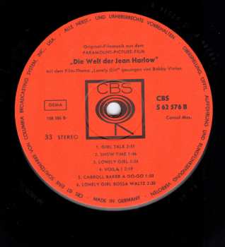 LP Neal Hefti: Die Welt der Jean Harlow (Original Filmmusik aus dem Paramount-Picture-Film)