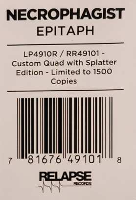 LP Necrophagist: Epitaph LTD | CLR