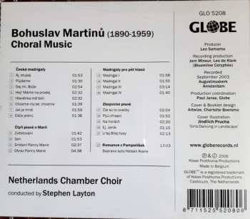 CD Stephen Layton: Bohuslav Martinu: Choral Music