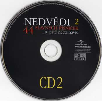 2CD Nedvědi: 44 Slavných Písniček ...A Ještě Něco Navíc