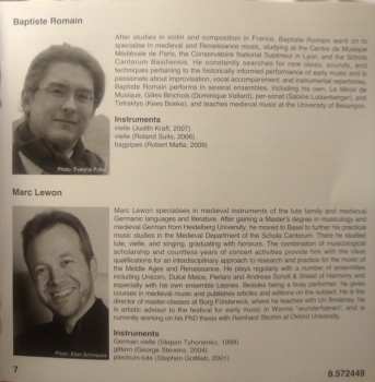CD Ensemble Leones: A Minnesinger And His 'Vale Of Tears': Songs And Interludes
