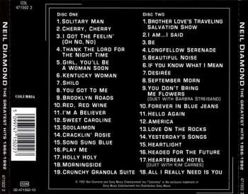 2CD Neil Diamond: The Greatest Hits 1966-1992