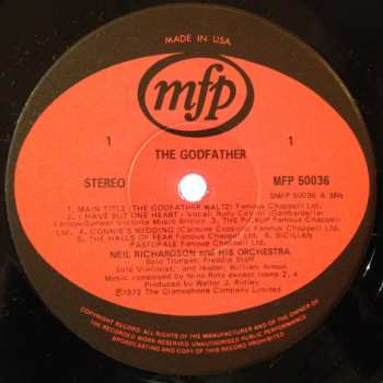 LP Neil Richardson And His Orchestra: Music From The Godfather