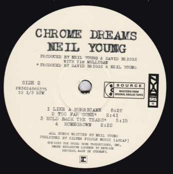 2LP Neil Young: Chrome Dreams