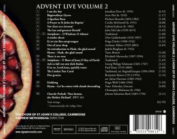 CD St. John's College Choir: Advent Live Volume 2