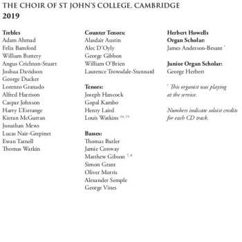 CD St. John's College Choir: Advent Live Volume 2