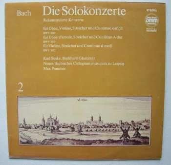 LP Johann Sebastian Bach: Die Solokonzerte 2, Rekonstruierte Konzerte