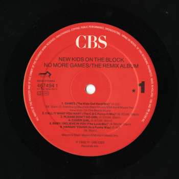 LP New Kids On The Block: No More Games (The Remix Album)