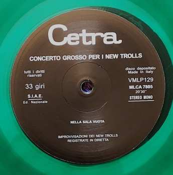 LP New Trolls: Concerto Grosso Per I New Trolls CLR | LTD