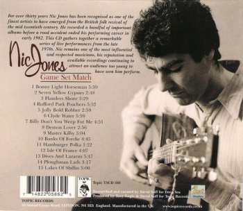CD Nic Jones: Game Set Match