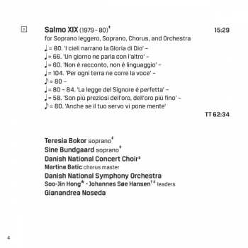 CD Gianandrea Noseda: La Buranella, Altisonanza, Salmo XIX