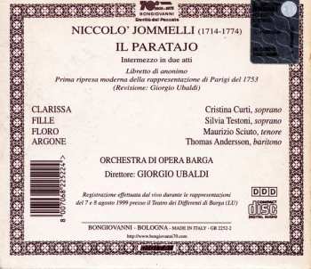 CD Niccolo Jommelli: Il Paratajo