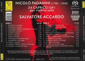 2SACD Salvatore Accardo: 24 Capricci Op.1