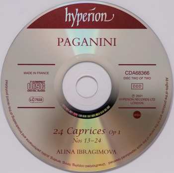2CD Niccolò Paganini: 24 Caprices