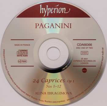 2CD Niccolò Paganini: 24 Caprices