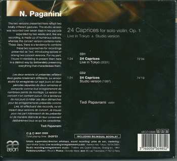 2CD Niccolò Paganini: 24 Caprices  - Live In Tokyo & Studio Version