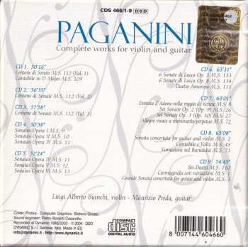 9CD/Doos Niccolò Paganini: Complete Works For Violin And Guitar